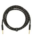 0990820092 Fender Deluxe Series instrument cable, 10ft, black tweed