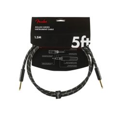   0990820093 Fender Deluxe Series instrument cable, 5ft, black tweed