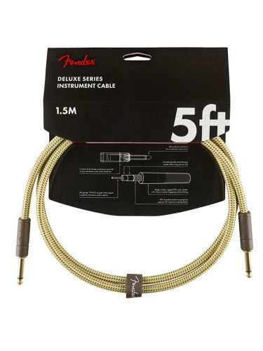 0990820094 Fender Deluxe Series instrument cable, 5ft, tweed