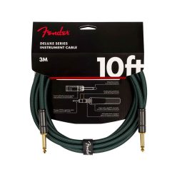   0990821046 Fender Limited Edition Deluxe Series instrument cable, 10ft, sherwood green tweed