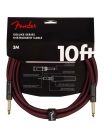 0990821075 Fender Limited Edition Deluxe Series instrument cable, 10ft, oxblood tweed