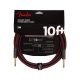 0990821075 Fender Limited Edition Deluxe Series instrument cable, 10ft, oxblood tweed