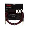 0990821075 Fender Limited Edition Deluxe Series instrument cable, 10ft, oxblood tweed