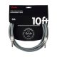 0990823070 Fender  10' Anniversary instrument cable, gray, 10'
