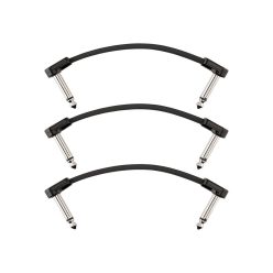   0990825007 Fender Professional Series Blockchain 4" patch cable, 3-pack, angle/angle