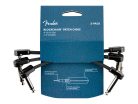 0990825007 Fender Professional Series Blockchain 4" patch cable, 3-pack, angle/angle