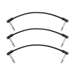   0990825008 Fender Professional Series Blockchain 6" patch cable, 3-pack, angle/angle