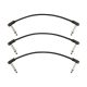 0990825008 Fender Professional Series Blockchain 6" patch cable, 3-pack, angle/angle
