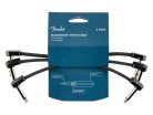 0990825008 Fender Professional Series Blockchain 6" patch cable, 3-pack, angle/angle