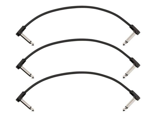 0990825009 Fender Professional Series Blockchain 8" patch cable, 3-pack, angle/angle