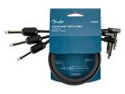 0990825014 Fender Professional Series Blockchain 24" patch cable, 3-pack, straight/angle