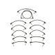 0990825302 Fender Professional Series Blockchain patch cable kit, black, medium