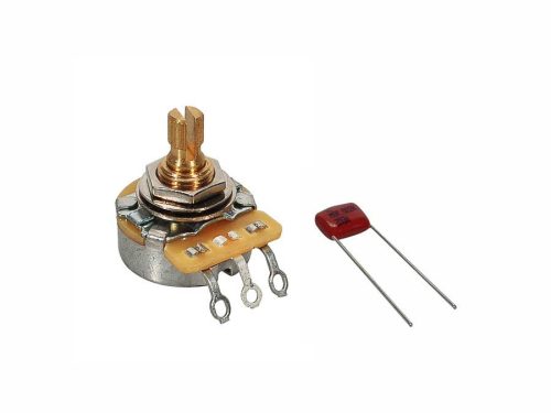 0990832000 Fender Genuine Replacement Part 250K No Load potentiometer, .375" length bushing, with .022mf capacitor