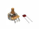 0990835000 Fender Genuine Replacement Part 500K potentiometer, .375" length bushing, solid shaft, with .022mf capacitor