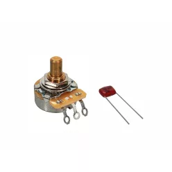   0990835000 Fender Genuine Replacement Part 500K potentiometer, .375" length bushing, solid shaft, with .022mf capacitor