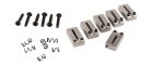 0990840000 Fender Genuine Replacement Part bridge saddles, Strat/Tele, American Series 86-07, chrome, set of 6