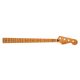 0990902920 Fender Genuine Replacement Part satin roasted maple Jazz Bass neck, 20 jumbo frets, 12", maple, flat oval shape