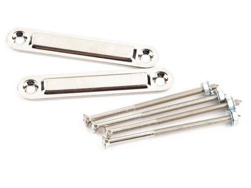 0990909000 Fender Genuine Replacement Part chassis straps, bolts included, small