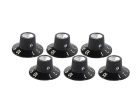 0990930000 Fender Genuine Replacement Part amplifier knobs, standard Blackface, black, set of 6