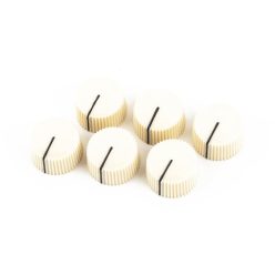   0990933000 Fender Genuine Replacement Part amplifier knobs, vintage style, set of 6, aged white