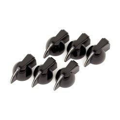   0990935000 Fender Genuine Replacement Part amplifier knobs, chicken head"style, black, set of 6