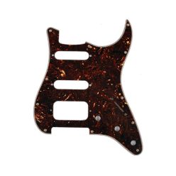   0991337000 Fender Genuine Replacement Part pickguard Standard Strat, HSS, 11 screw holes, 4-ply, tortoise shell
