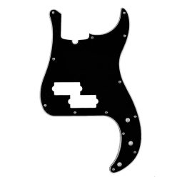   0991352000 Fender Genuine Replacement Part pickguard Standard Precision Bass®, 13 screw holes, 3-ply, with truss rod notch, black