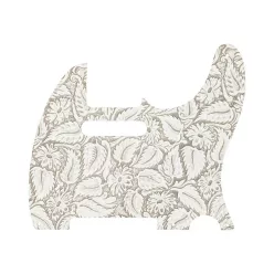   0991357005 Fender  Waylon Jennings embossed leather pickguard, 5 screw holes for '50s Tele, white
