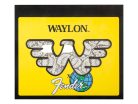 0991357005 Fender  Waylon Jennings embossed leather pickguard, 5 screw holes for '50s Tele, white