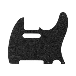   0991357006 Fender  Waylon Jennings embossed leather pickguard, 5 screw holes for '50s Tele, black