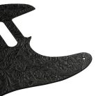 0991357006 Fender  Waylon Jennings embossed leather pickguard, 5 screw holes for '50s Tele, black