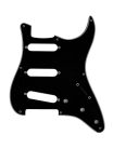 0991358000 Fender Genuine Replacement Part pickguard 57 Vintage Strat, SSS, 8 screw holes, 3-ply, black