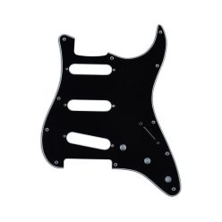   0991359000 Fender Genuine Replacement Part pickguard Strat®, SSS, 11 screw holes, 3-ply, black