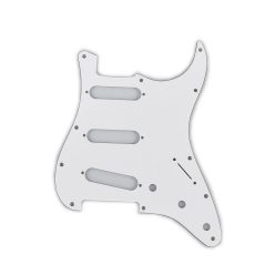   0991360000 Fender Genuine Replacement Part pickguard Strat®, SSS, 11 screw holes, 3-ply, white