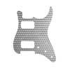 0991382000 Fender Outlet  pickguard Strat HH, 11 screw holes, engine turned, clear