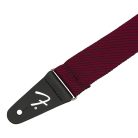 0991445406 Fender Modern Tweet 2" guitar strap, black/red