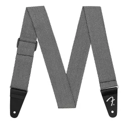   0991446406 Fender Modern Tweet 2" guitar strap, white/black