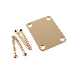   0991447200 Fender Genuine Replacement Part neck plate American Vintage/Mexico, for guitar and bass, no logo, gold