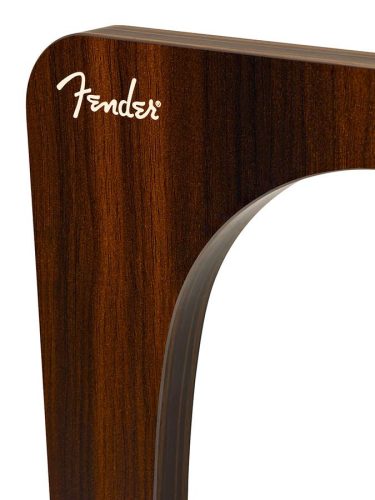 Fender 0991829000 suport suspendat Deluxe din lemn – finisaj nuc, bază stabilă, design modern-retro