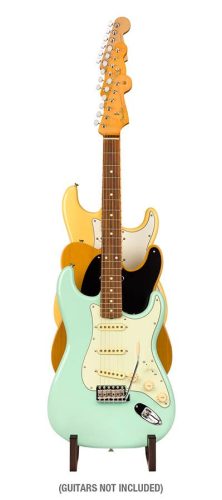 Fender 0991829001 Deluxe Дървена стойка с 3 нива – орехов финиш, за 3 електрически китари