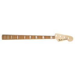   0992003921 Fender Genuine Replacement Part 70's Jazz Bass neck, 20 medium jumbo frets, block inlay, 7,25" radius pau ferro fingerboard, C-sha