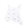 0992017000 Fender Genuine Replacement Part pickguard 57 Vintage Strat, SSS, 8 screw holes, 1-ply, white