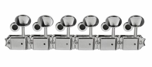 0992040002 Fender Genuine Replacement Part machine heads, vintage Kluson style strat/tele LH, mounting materials included, nickel, set of 6