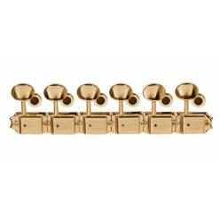   0992040200 Fender Genuine Replacement Part machine heads, vintage Kluson style strat/tele, mounting materials included, gold, set of 6