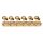 0992040200 Fender Genuine Replacement Part machine heads, vintage Kluson style strat/tele, mounting materials included, gold, set of 6