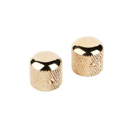   0992056200 Fender Genuine Replacement Part knob vintage dome style for Tele, gold, set of 2