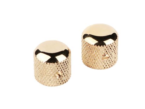 0992056200 Fender Genuine Replacement Part knob vintage dome style for Tele, gold, set of 2