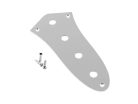 0992057100 Fender Genuine Replacement Part control plate, Jazz Bass®, standard 4 hole, chrome