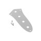 0992057100 Fender Genuine Replacement Part control plate, Jazz Bass®, standard 4 hole, chrome