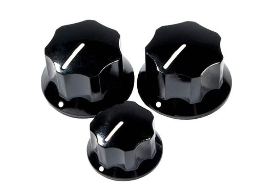 0992085000 Fender Genuine Replacement Part knob kit '60s Jazz Bass, 3pcs, black